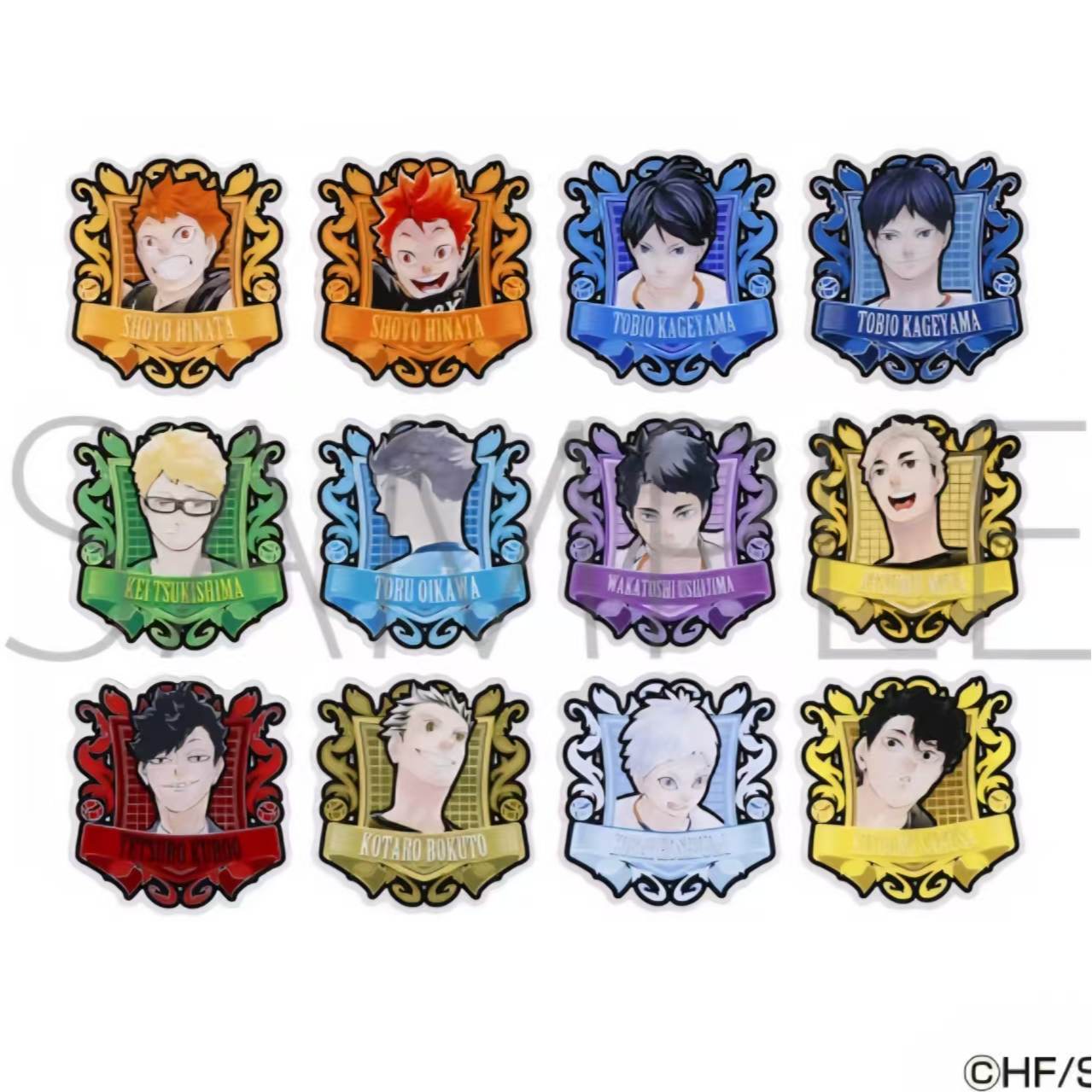 【排球少年】JS限定 原画亚克力异形吧唧 盲盒（日谷国现，顺丰包邮）