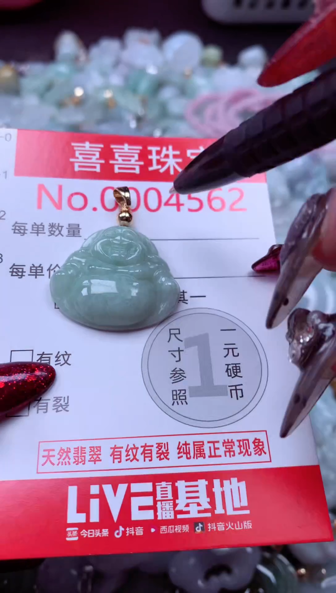 颈饰未镶嵌翡翠4562