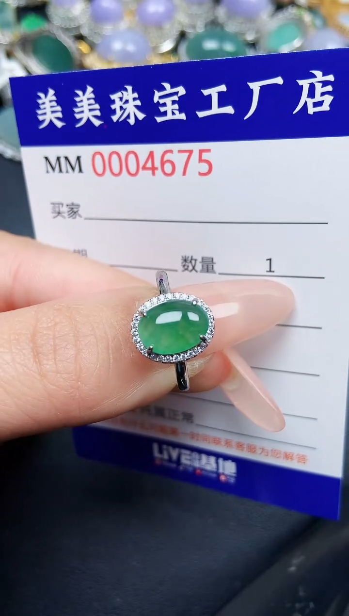 【闪购商品】翡翠颈饰银S925镶嵌4675