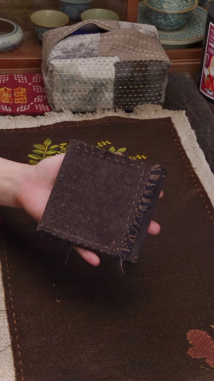 Cici手作刺子绣壶垫杯垫-335