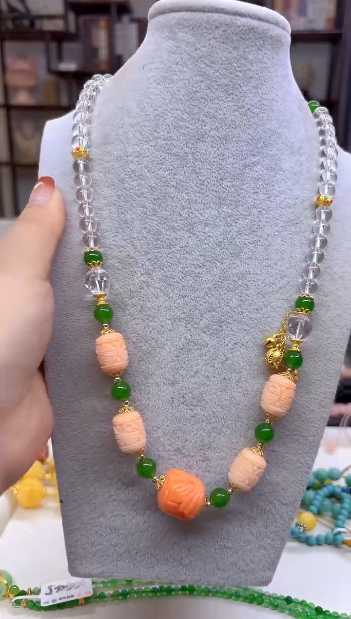 【闪购商品】水晶颈饰未镶嵌DIY款M673