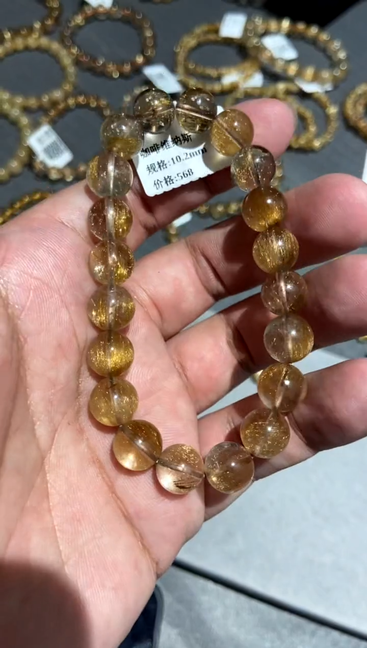 【闪购商品】水晶280-未镶嵌咖啡发维纳斯10mm+