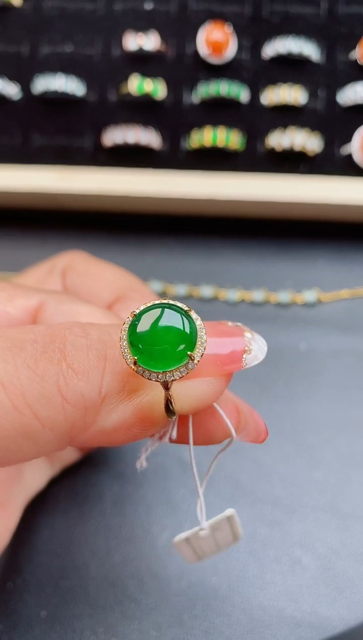 【闪购商品】翡翠戒指银S925镶嵌1211221