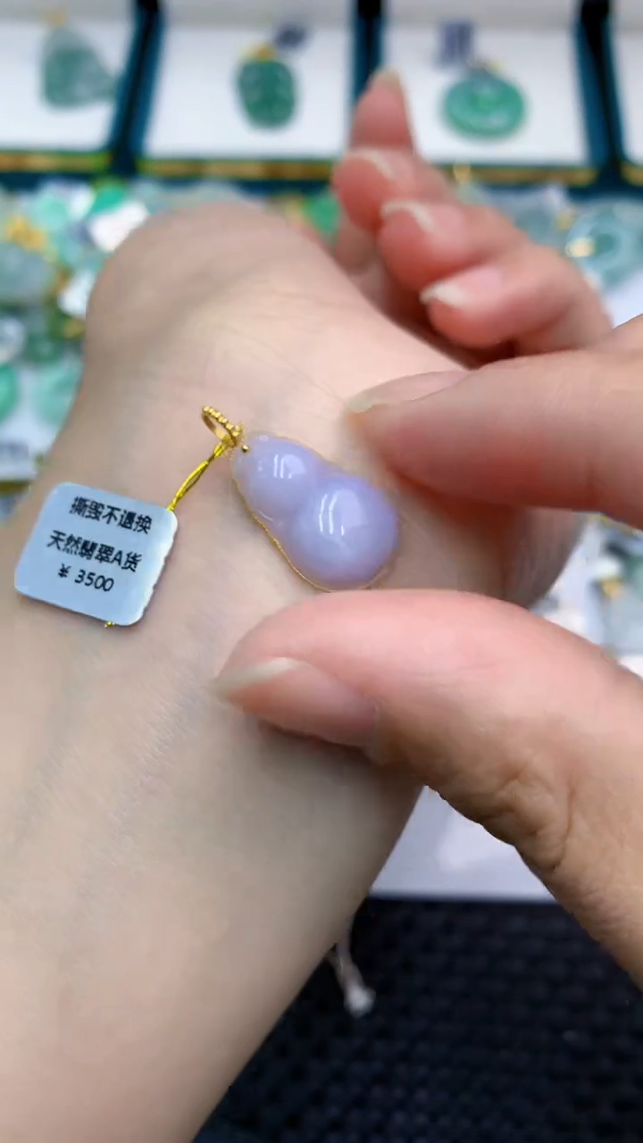 【闪购商品】翡翠颈饰18K金镶嵌            8