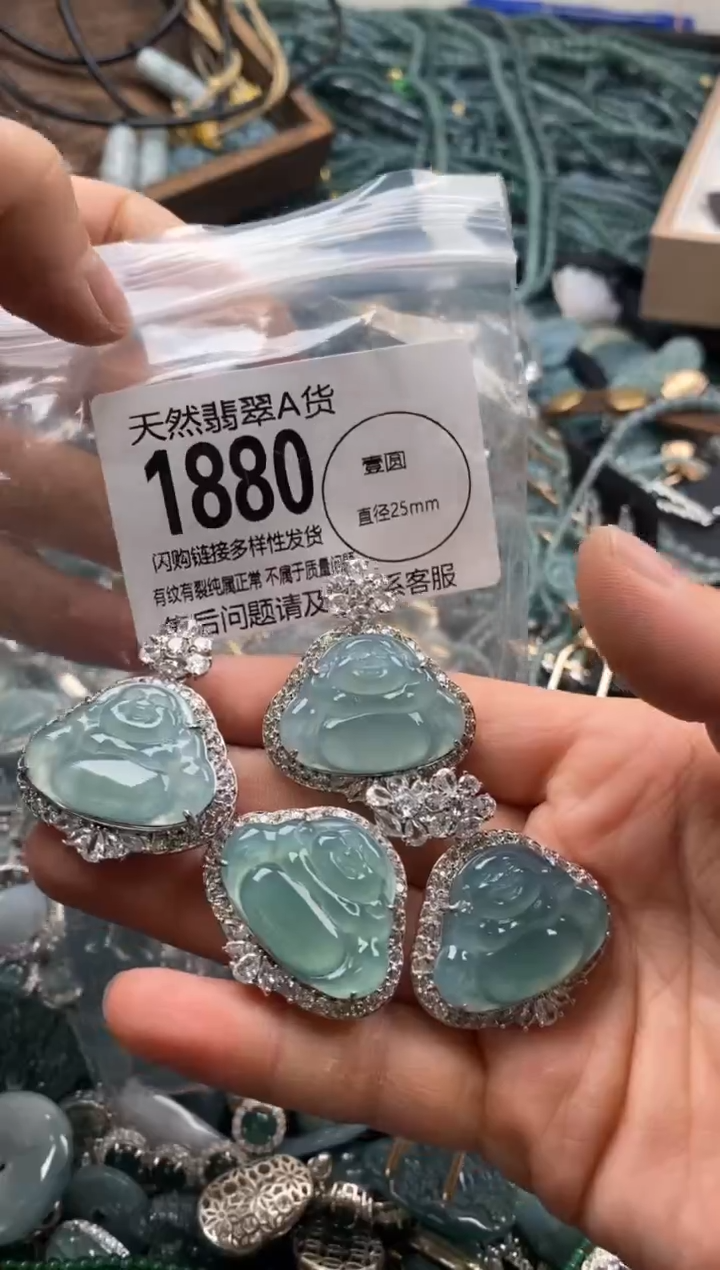 【闪购商品】翡翠颈饰未镶嵌多样性发其一1880