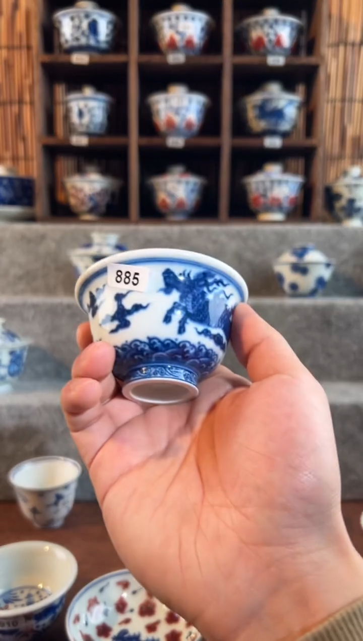 【闪购商品】885天禄言瓷手绘茶器天花板