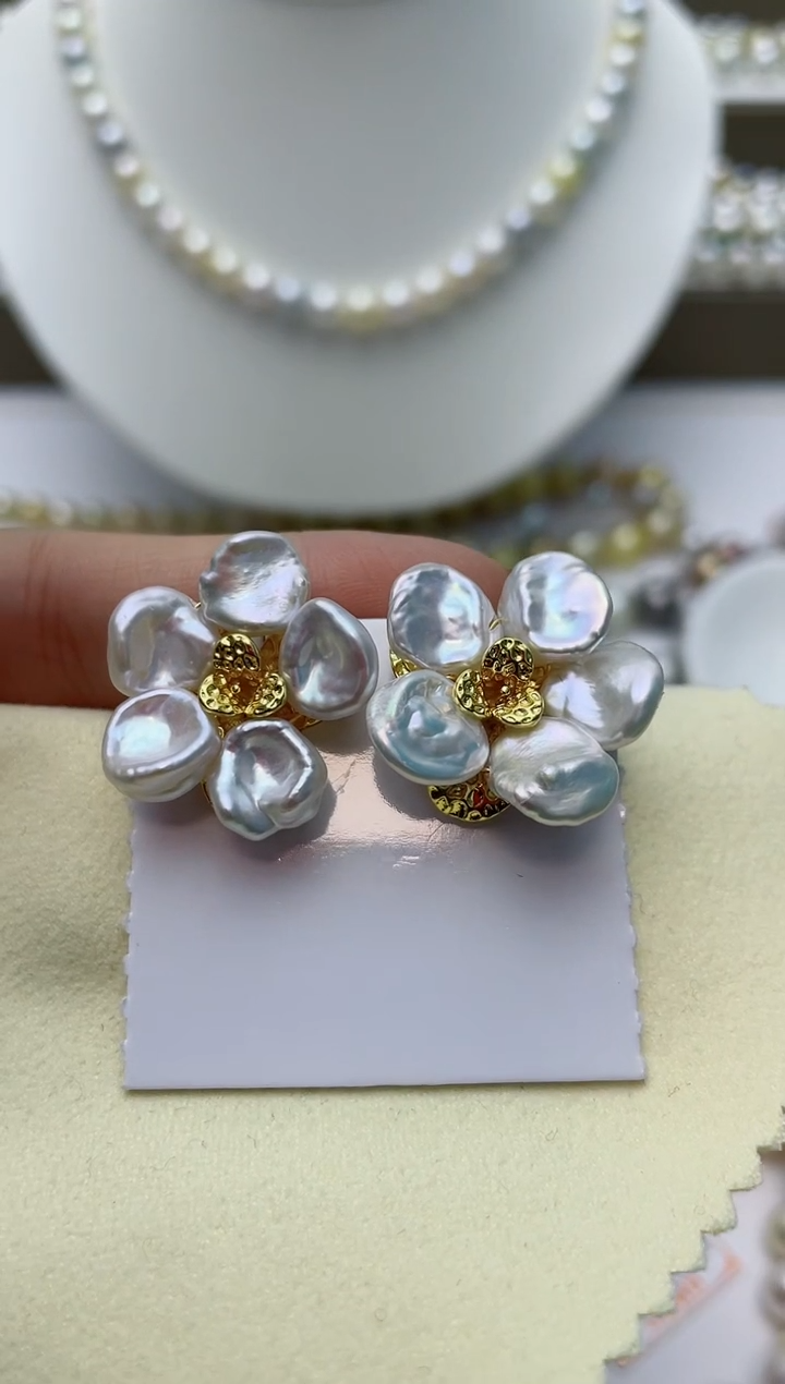 【闪购商品】淡水珍珠耳饰未镶嵌W101