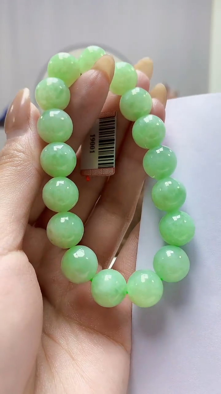 未镶嵌定制翡翠4852MM-毛货手串74