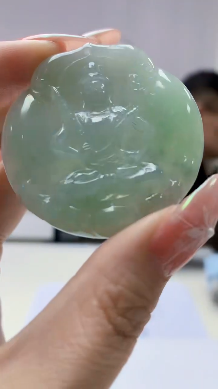 【闪购商品】定制翡翠未镶嵌5152DD-毛货挂件31