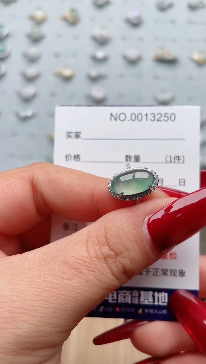 【闪购商品】翡翠戒指银S925镶嵌·