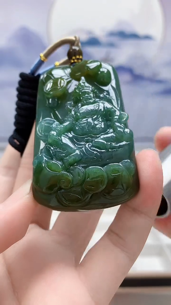 定制翡翠未镶嵌4917bb-毛货挂件25