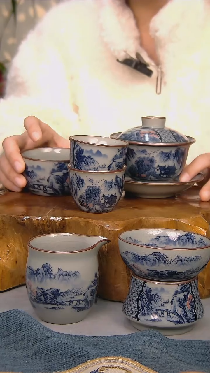 【闪购商品】 简装家用款6件套 陶瓷家用茶具系列