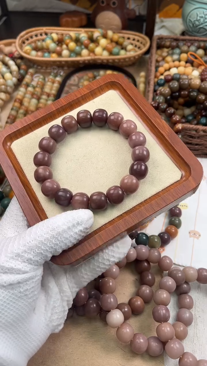 手串菩提根/象牙果a880 卡15 干磨玫瑰微瑕