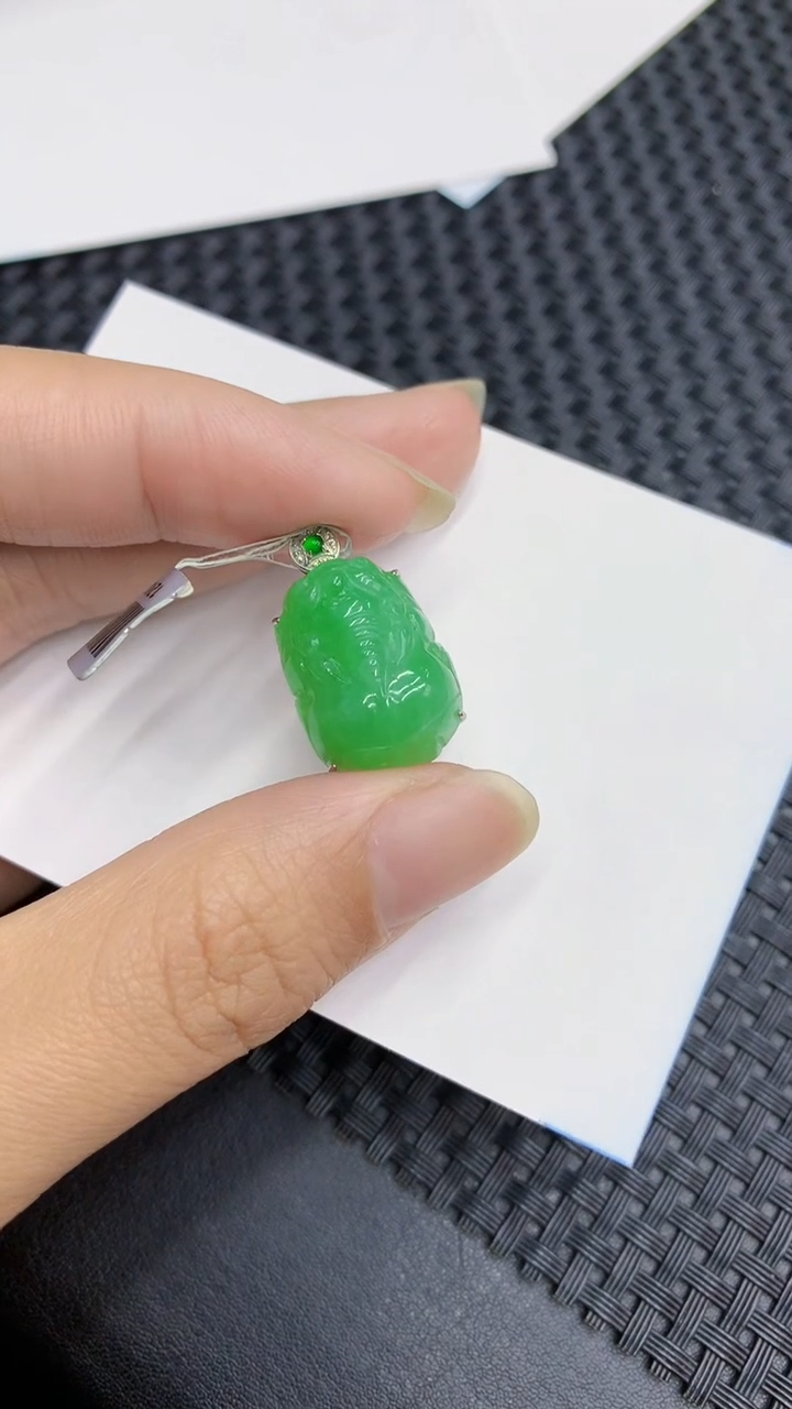 【闪购商品】翡翠颈饰18K金镶嵌            8