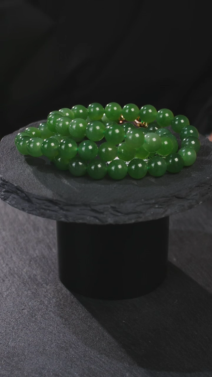 【闪购商品】和田玉手串未镶嵌和田玉碧玉项链卡8