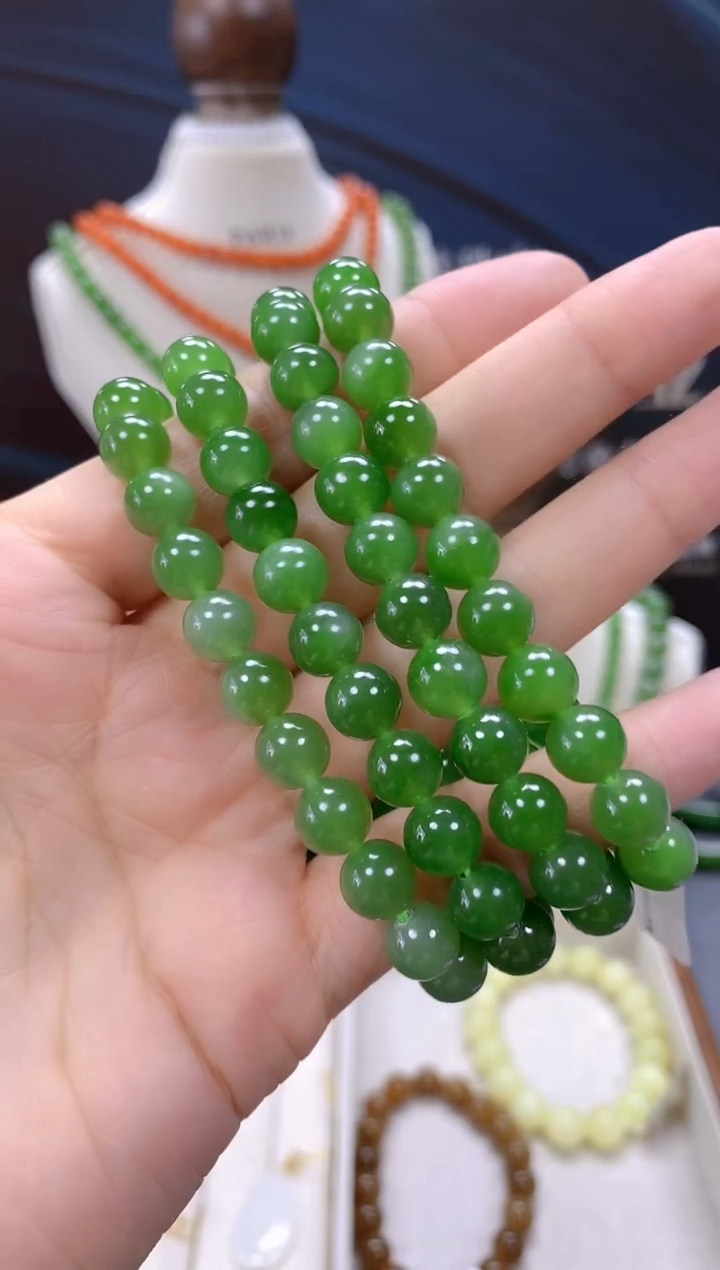 手链未镶嵌和田玉微瑕多样性发一cg