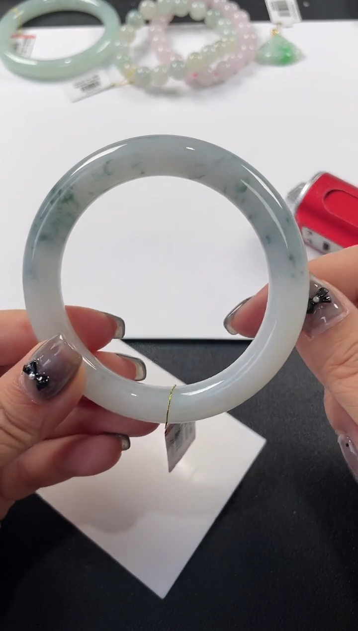 未镶嵌手镯翡翠基地发货H2929 55+