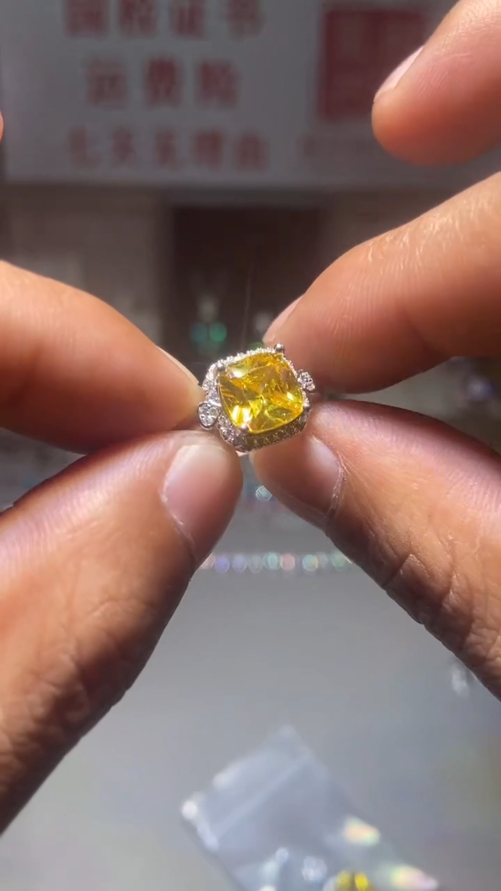 铂Pt950镶嵌戒指/指环钻石807