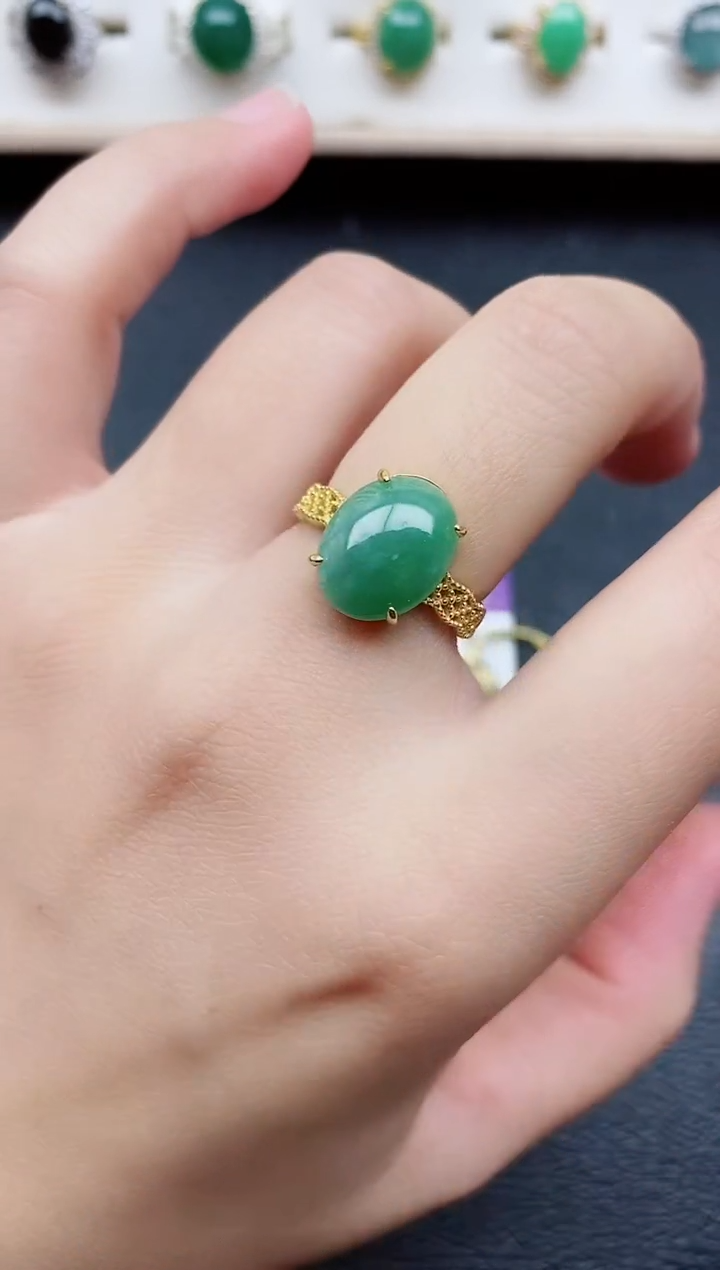 【闪购商品】翡翠戒指银S925镶嵌11111