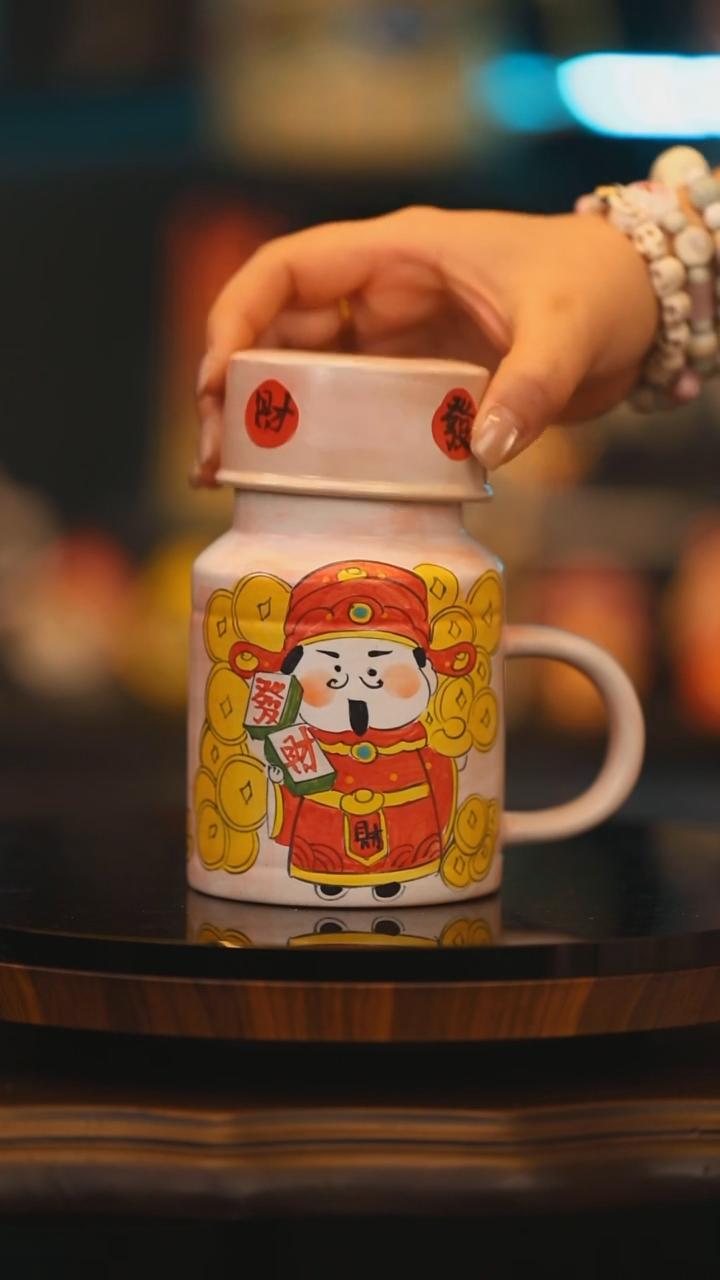 【闪购商品】杯子景德镇高温釉下彩绘设计师款