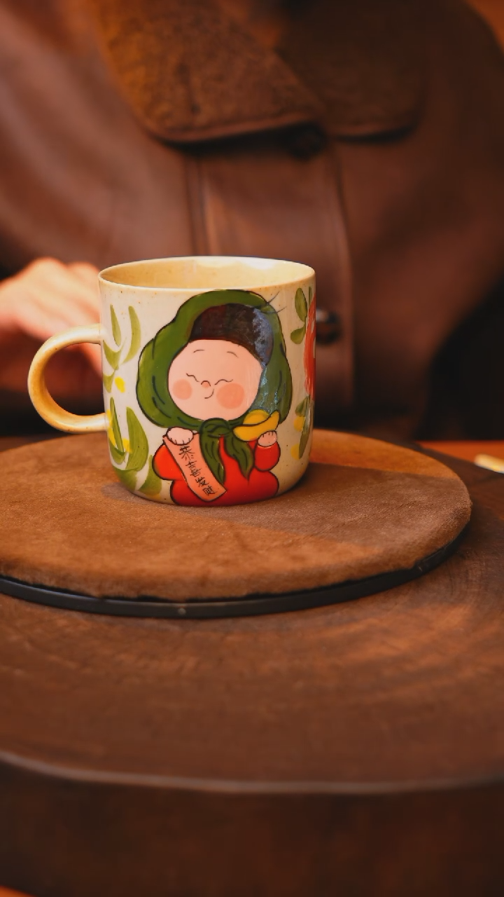 【闪购商品】瓷片景德镇手绘瓷器高温釉下彩---