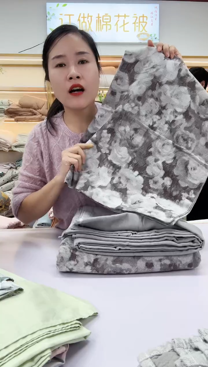 棉高端品质双层纱提花四件套