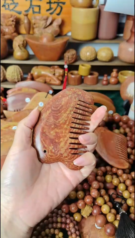 泗水砭石宠粉大漏/砭石梳子