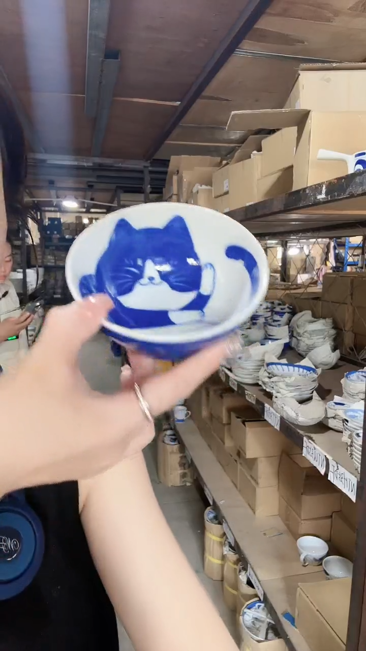 陶瓷卡通11.5cm碗进口一个