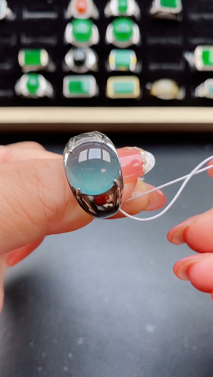 【闪购商品】翡翠戒指银S925镶嵌121212