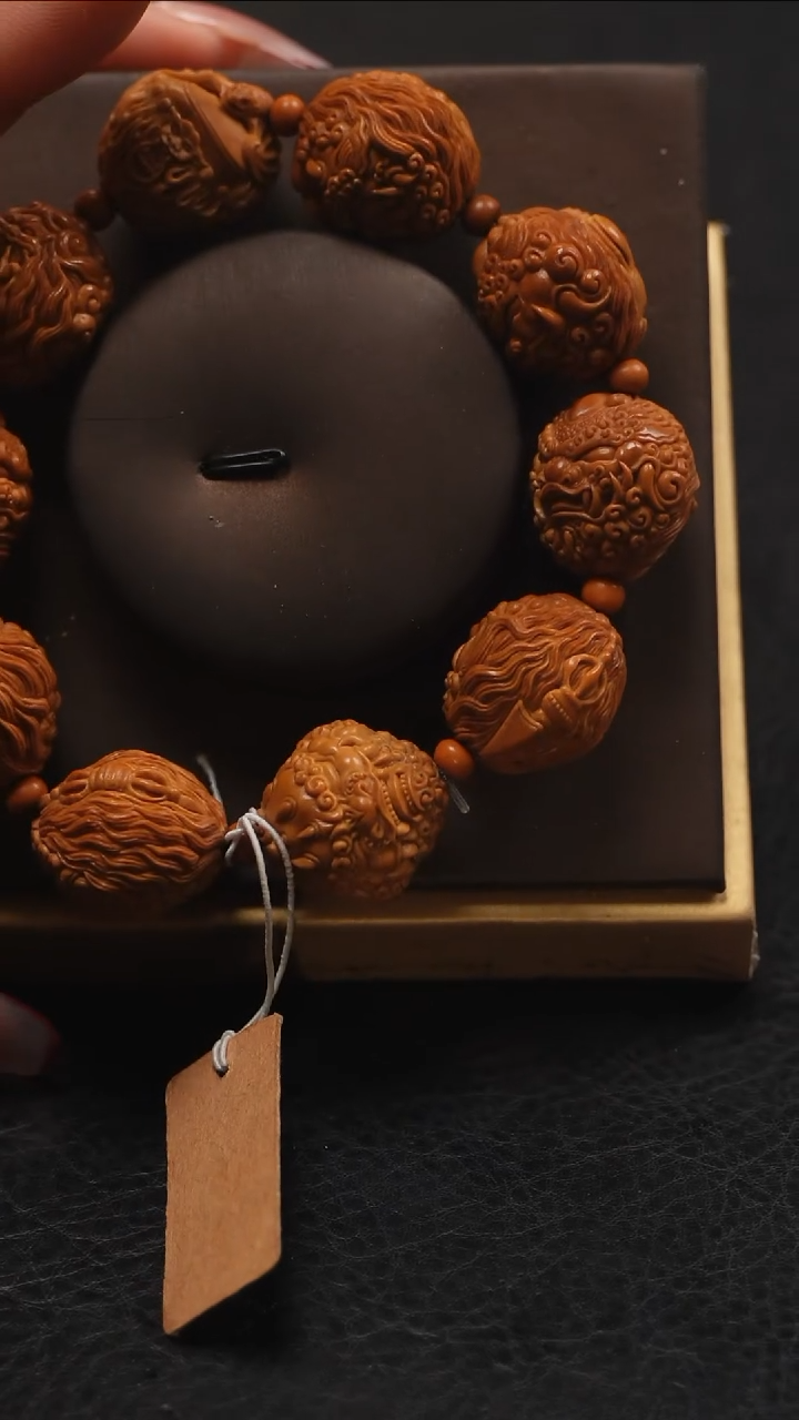 【闪购商品】橄榄核手串/手链橄榄核雕刻文玩作品