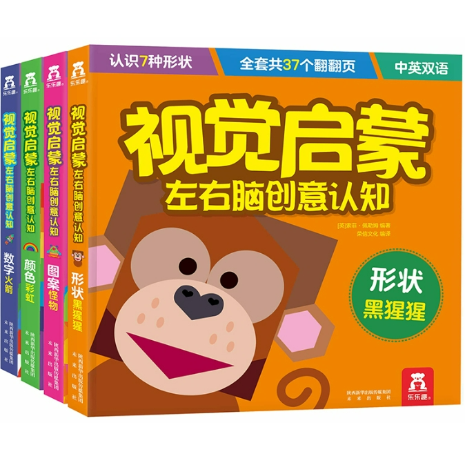LLQ  视觉启蒙左右脑创意认知4册