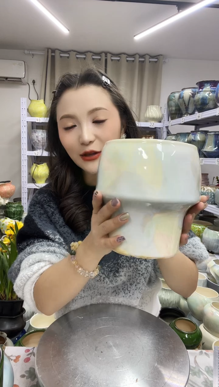 【花盆链接】  高 ： 16口：12