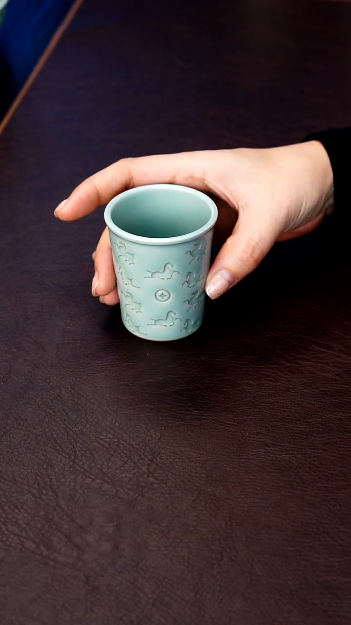 青瓷手工茶器包邮