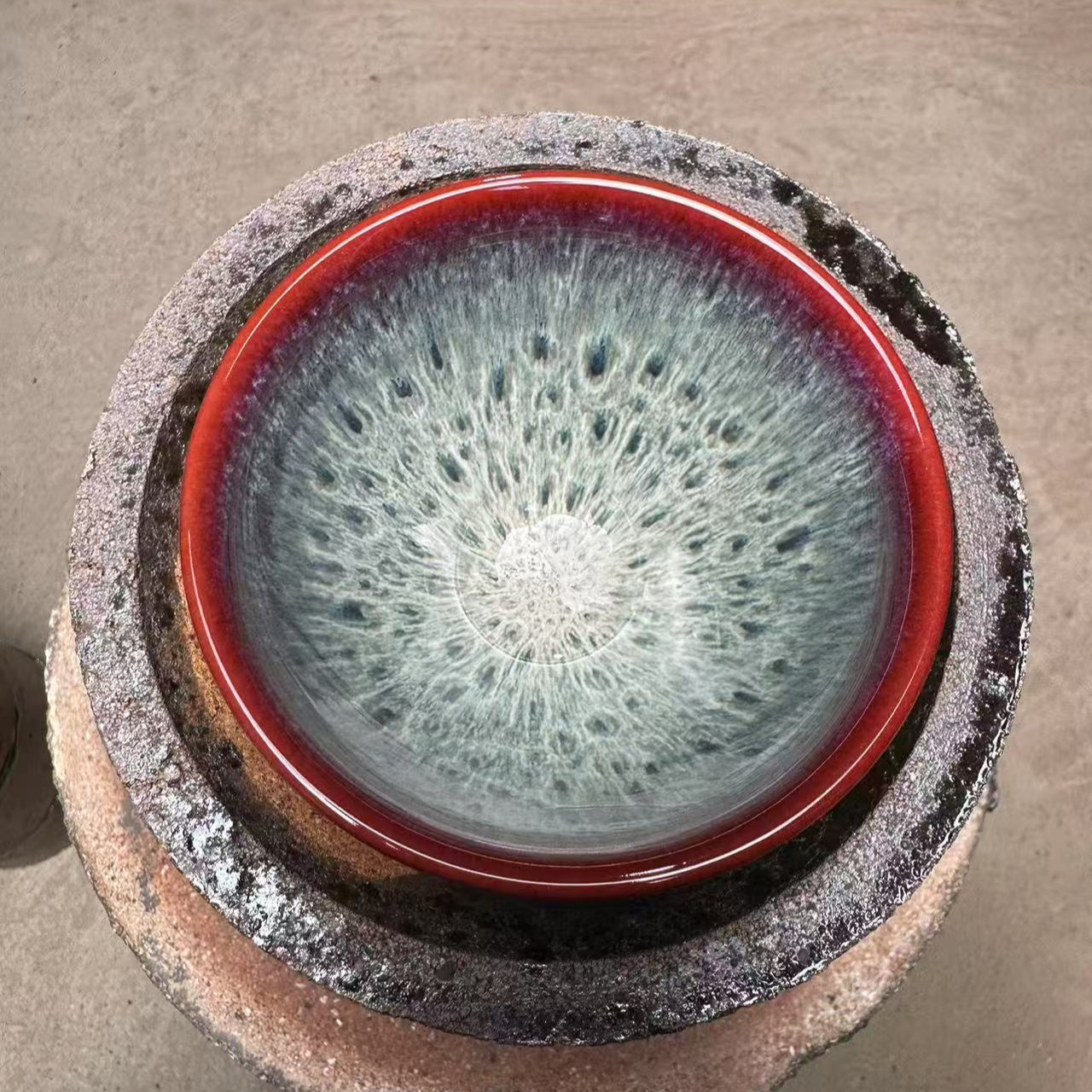 束口孔雀翎建窑建盏