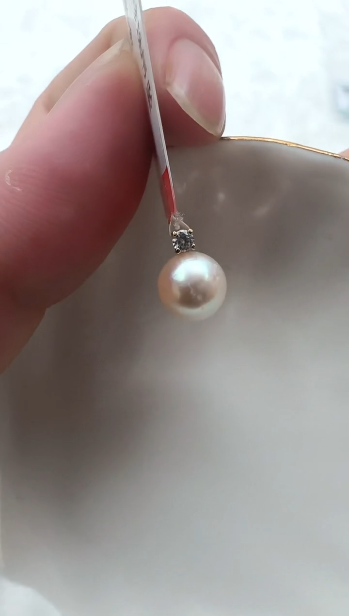 【闪购商品】海水珍珠AQ18K金镶嵌海水珍珠吊坠@@YD029