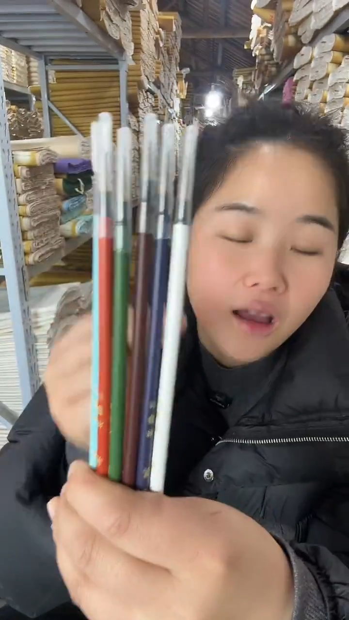 蒲公英手工精制勾线毛笔*6支