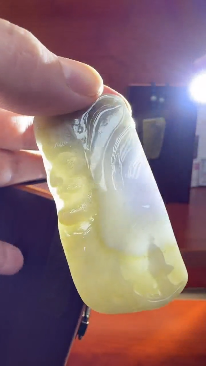 【闪购商品】翡翠挂件未镶嵌国雕谢林工（定制退货扣1000元）