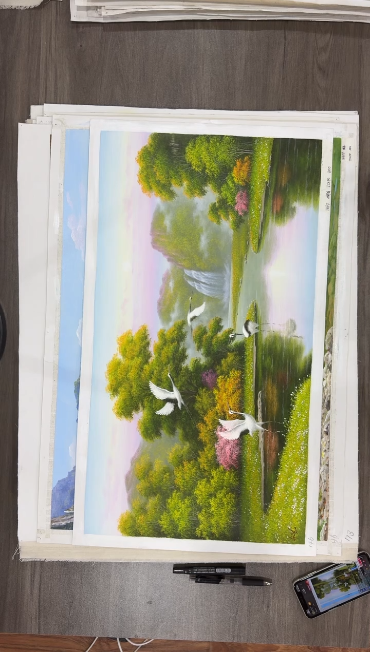 油画【97号】约50*70丨朝鲜原创纯手绘孤品油画丨顺丰包邮  