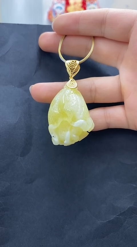 未镶嵌琥珀裸石蜜蜡吊坠