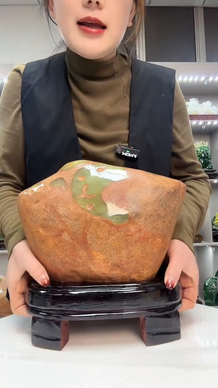 石材天然石材家居摆件办公室客厅玄关高档摆件