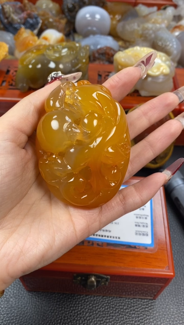 【闪购商品】玛瑙/玉髓手把未镶嵌1