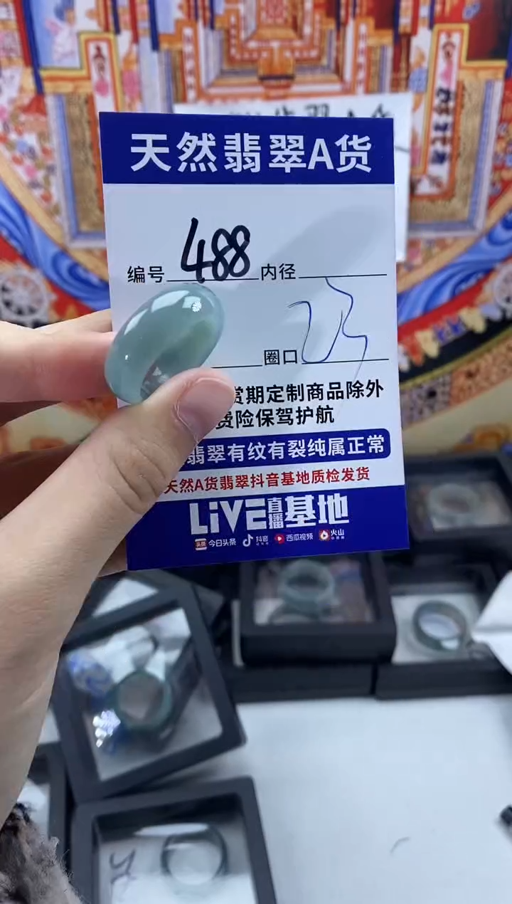 未镶嵌戒指翡翠488