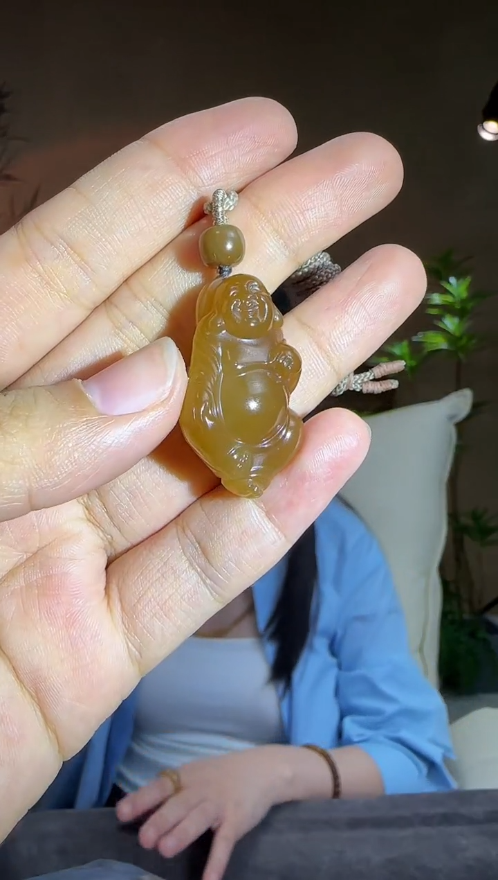 【闪购商品】和田玉吊坠未镶嵌和田玉且末红糖佛公吊坠
