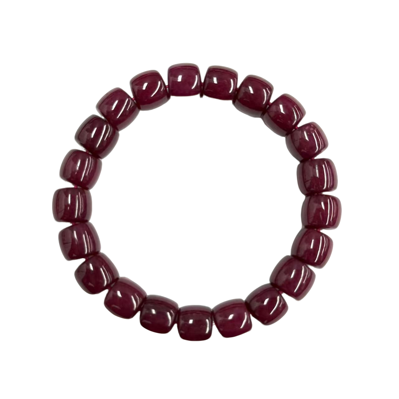 s1483-国风气质素圈款药王玛瑙桶珠手串-赠礼盒