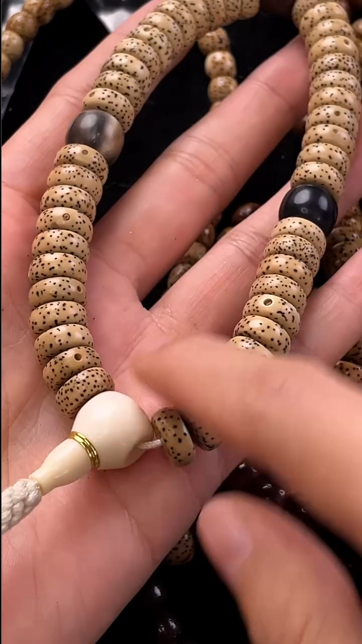 手串星月菩提精工级陈籽药片11*5手持