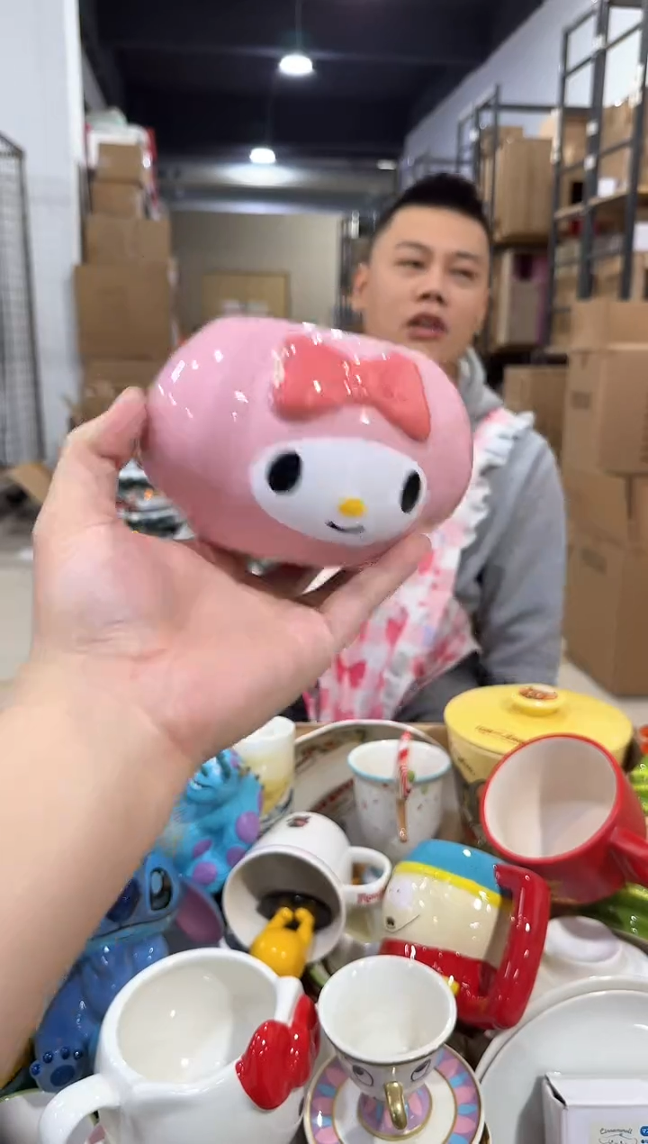 瓷片B款美乐蒂头杯