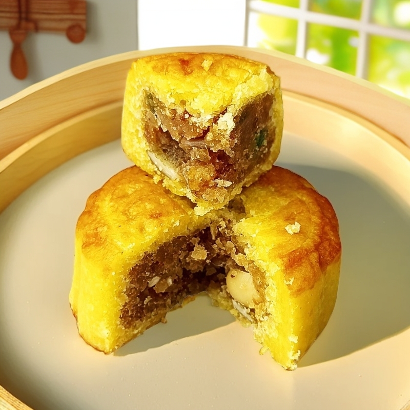 【新粉福利】【新鲜出炉】好吃的正宗山西神池胡麻油月饼五仁月饼