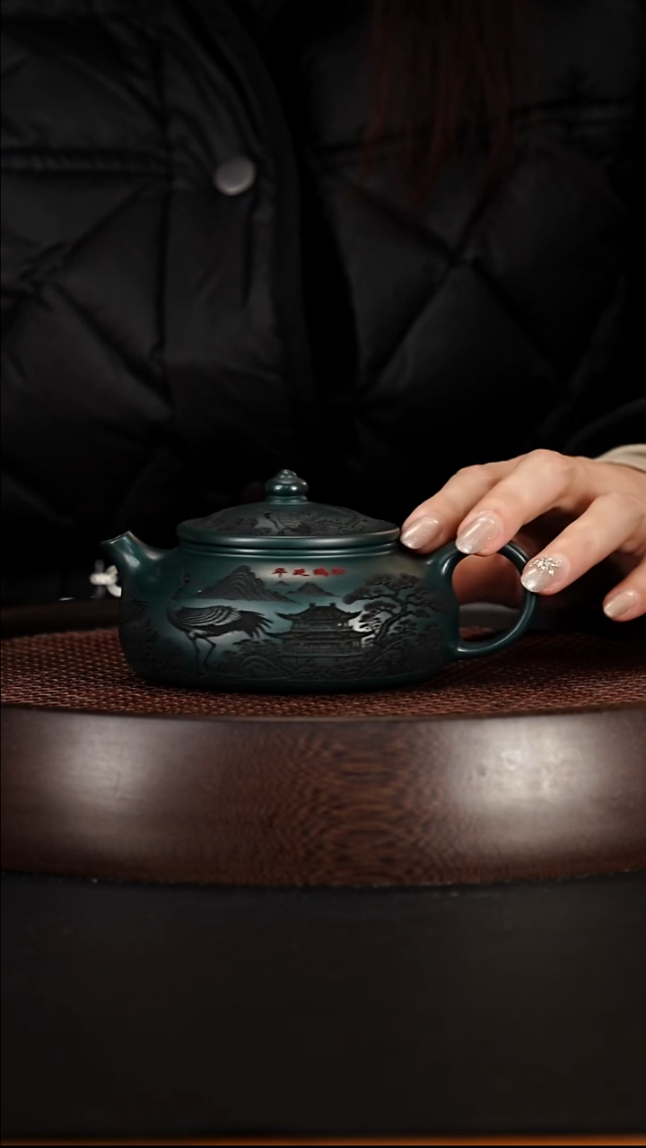 茶壶紫砂宜兴紫砂壶苏门答腊青寒江240cc