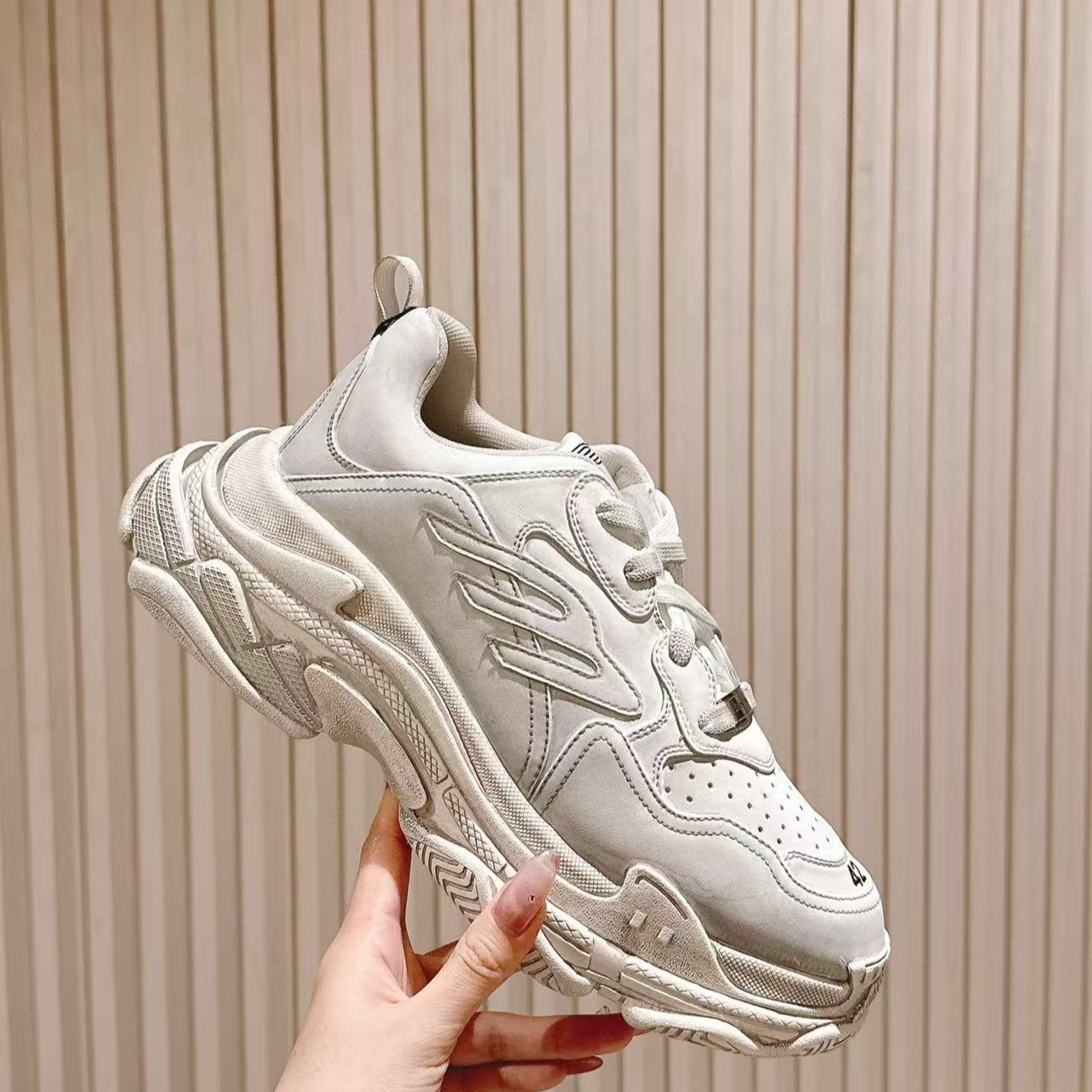 巴家做旧老爹鞋情侣款