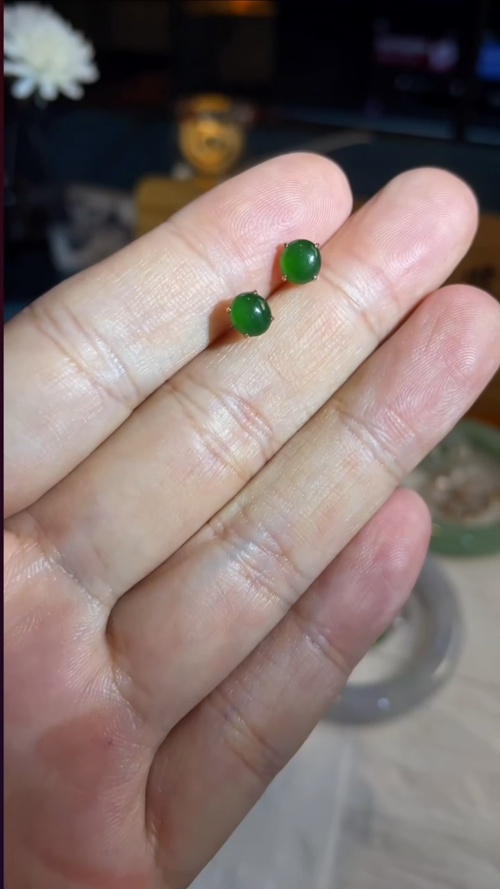 18K金镶嵌定制翡翠4039号